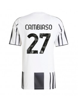 Muži Futbalové oblečenie Juventus Andrea Cambiaso #27 2025-26 Krátky Rukáv - Domáci